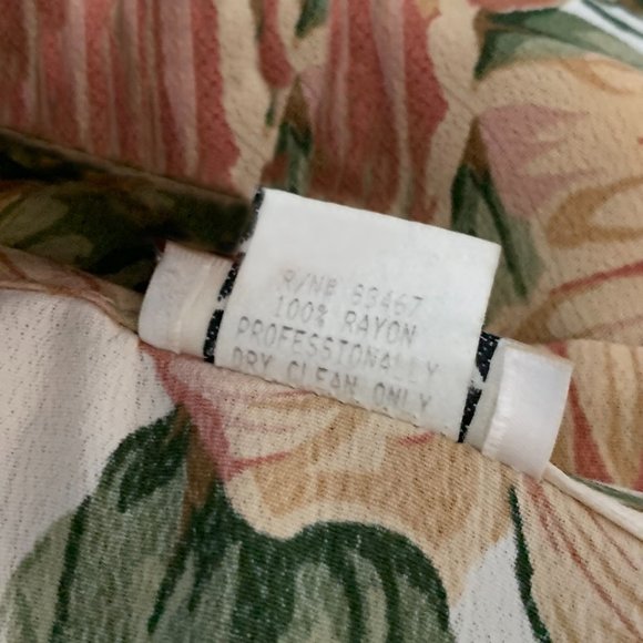 VINTAGE Mica (c. 1990) | Gorgeous!!! Floral Bias Cut Skirt Set | VERY GOOD! - Picture 9 of 9